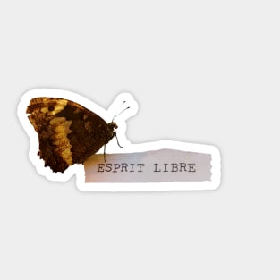 Free Spirit Butterfly poetry Sticker